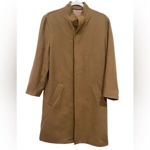 Pierre Cardin Camel Trench Men’s Coat Vintage 80% wool Size Small